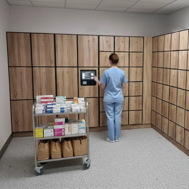 CHU Rouen Casiers connectés pharmacie hopital, services santé